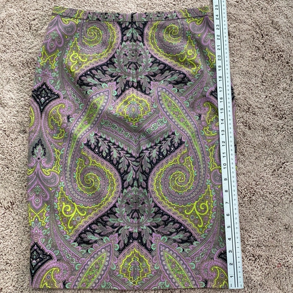 NWT J. Crew Paisley Pencil Skirt 6 - Picture 6 of 10